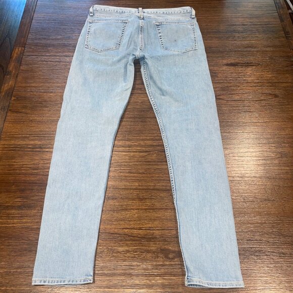 Rag & Bone Sz 32 Shelton Skinny Extra Slim Jean Fit 1 Button-Fly Stretch 31"L - Picture 9 of 16